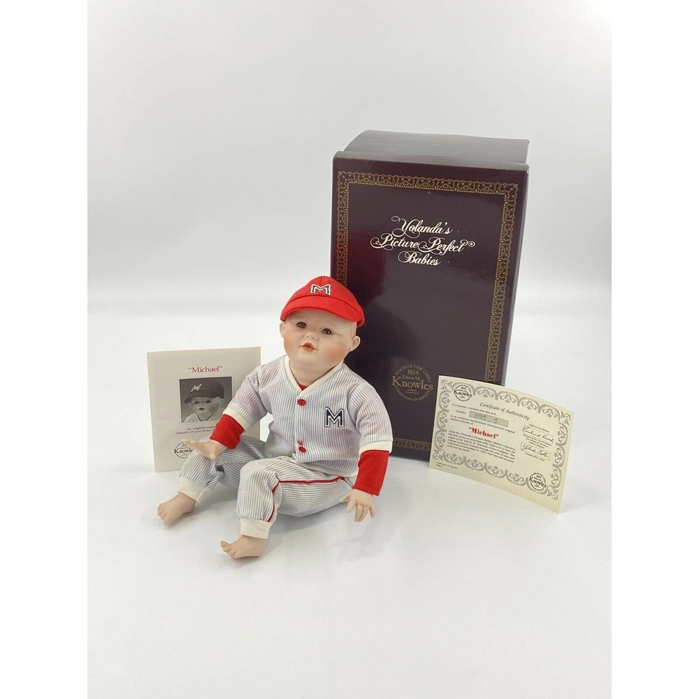 VTG 1991 Yolanda’s Picture Perfect Babies Doll Michael Baseball Baby Doll